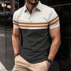 Exclusive Digital Printing Men's Short Sleeve Casual — Picture 1 — Size S — Back View