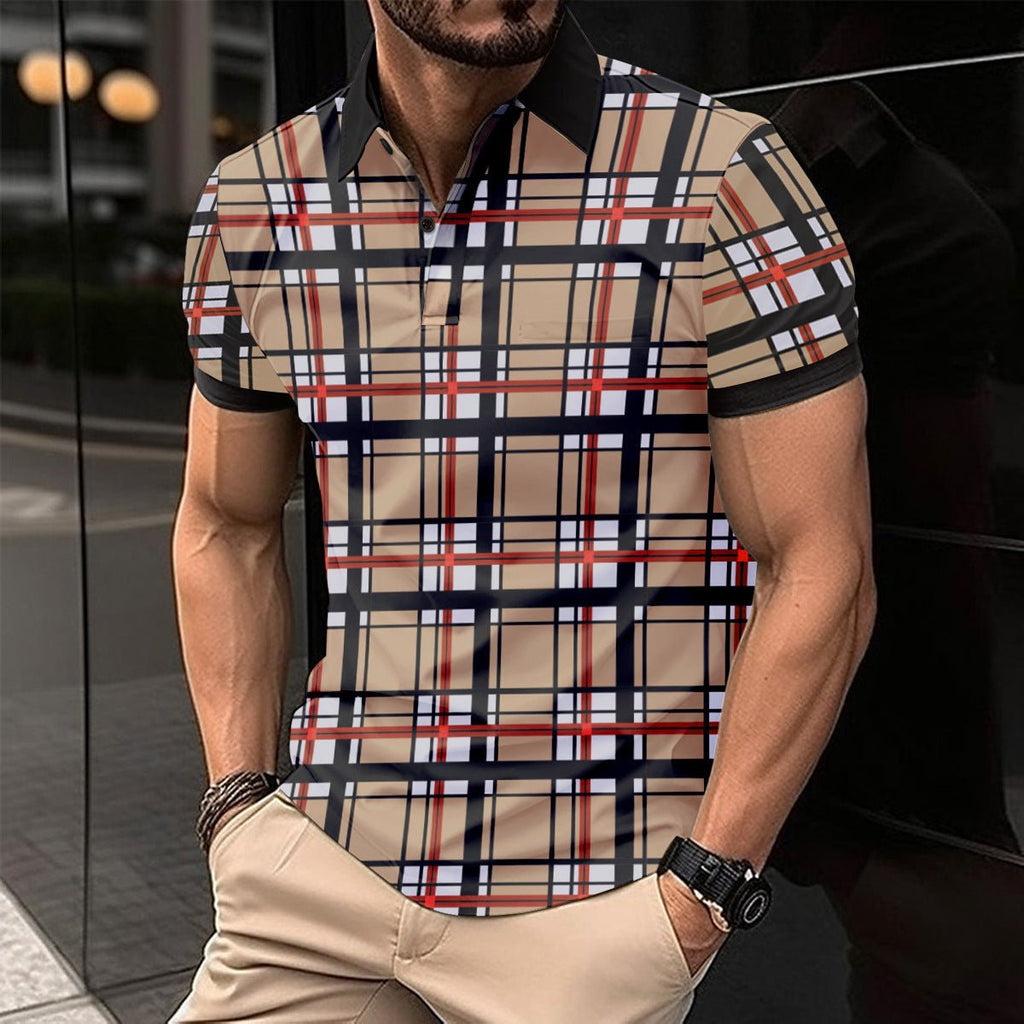 Exclusive Digital Printing Men's Short Sleeve Casual — Picture 1 — Size S — Detail View