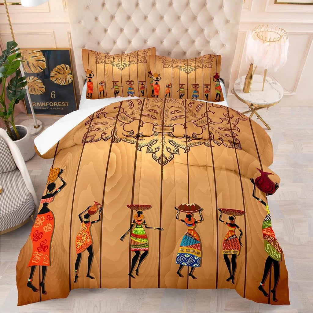 Exclusive Digital Printing Quilt Bedding Household — B Black Girl 92 — Size 200x230cm — Alternate View 9