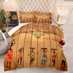 Exclusive Digital Printing Quilt Bedding Household — B Black Girl 92 — Size 200x230cm — Front View