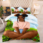 Exclusive Digital Printing Quilt Bedding Household — B Black Girl 92 — Size 200x230cm — Alternate View 8