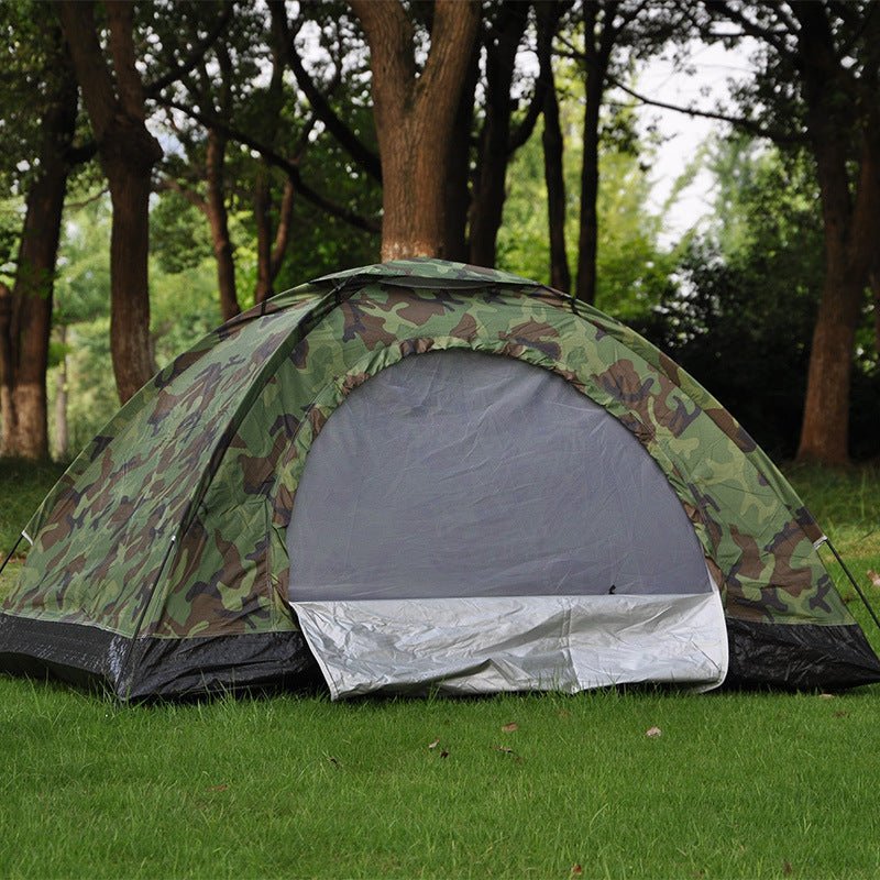 Exclusive Double Camouflage Tent — A — Front View