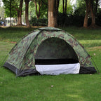 Exclusive Double Camouflage Tent — A — Side View