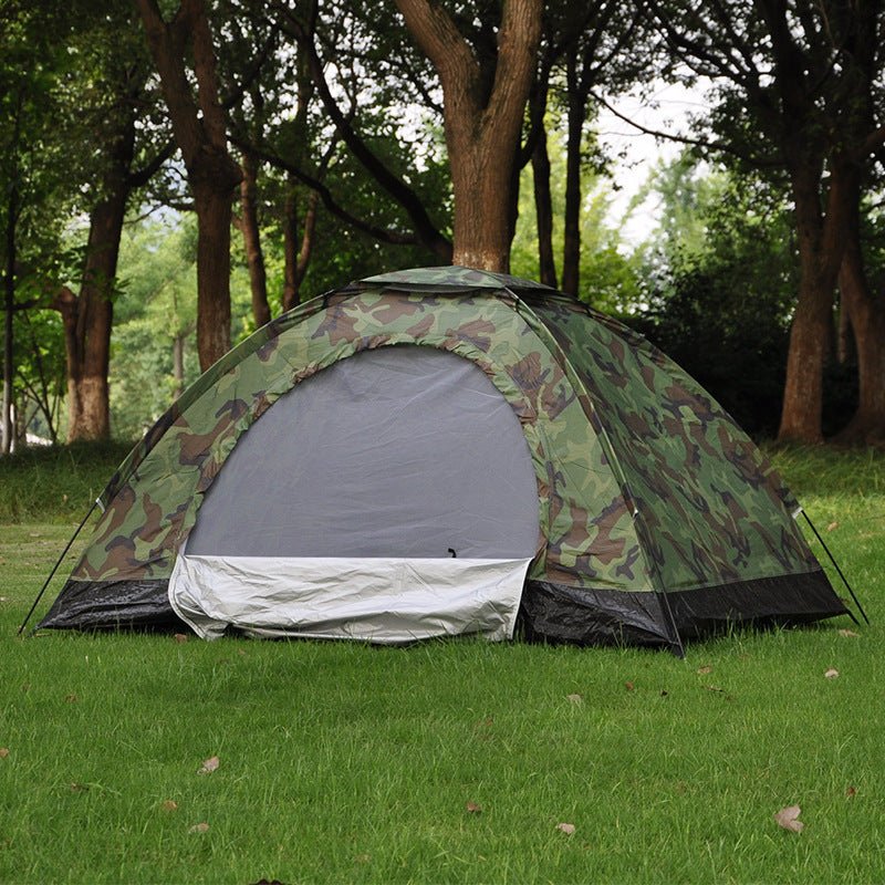 Exclusive Double Camouflage Tent — A — Lifestyle View