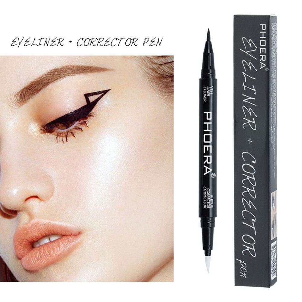 Exclusive Double Head Makeup Eyeliner | Precision & Versatility — Black — Side View