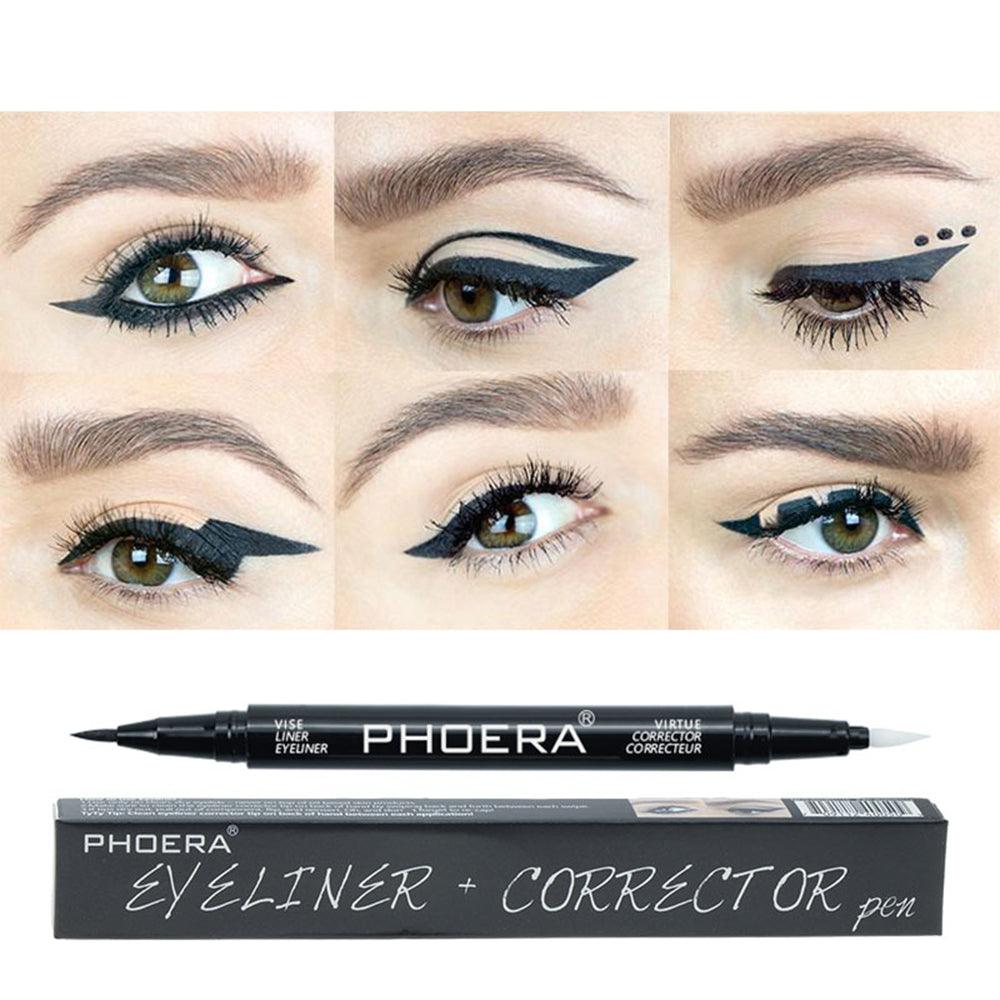 Exclusive Double Head Makeup Eyeliner | Precision & Versatility — Black — Detail View