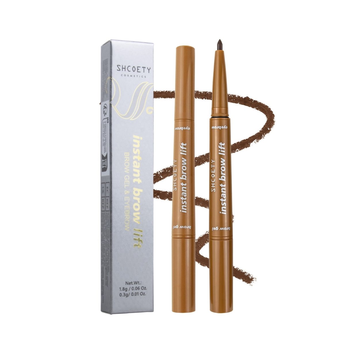 Exclusive Double-Headed Eyebrow Pencil | Natural Look — 1.8g 0.3g — Size SH138B 01 — Top View