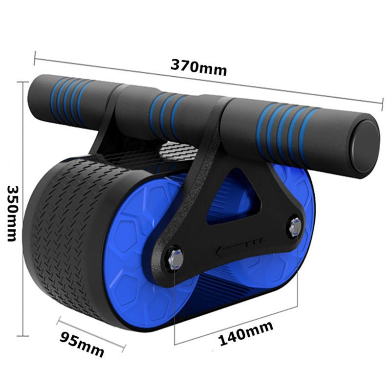 Exclusive Double Wheel Abdominal Exerciser | Roller with Elbow Support — Blue — Alternate View 19