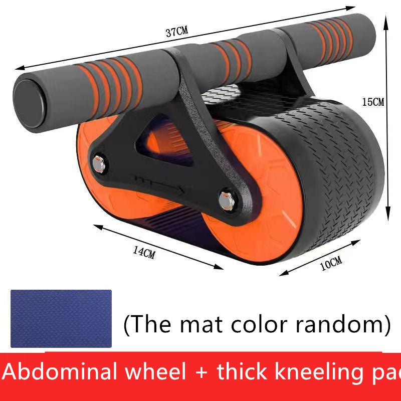 Exclusive Double Wheel Abdominal Exerciser | Roller with Elbow Support — Blue — Alternate View 12