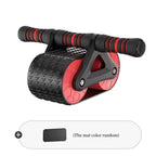 Exclusive Double Wheel Abdominal Exerciser | Roller with Elbow Support — Blue — Alternate View 13