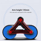 Exclusive Double Wheel Abdominal Exerciser | Roller with Elbow Support — Blue — Alternate View 8