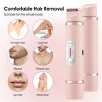 Exclusive Painless Women's Epilator | Rechargeable Hair Remover — Pink — Side View