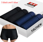Exclusive Men's Silky Modal Boxer Briefs ? 4-Pack Wide Waistband Underwear ? Color D ? Size XXL ? Alternate View 14