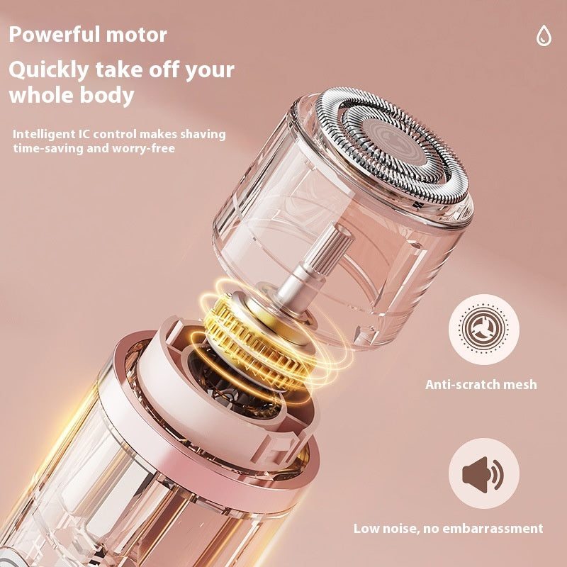 Exclusive Painless Women's Epilator | Rechargeable Hair Remover — Pink — Alternate View 8