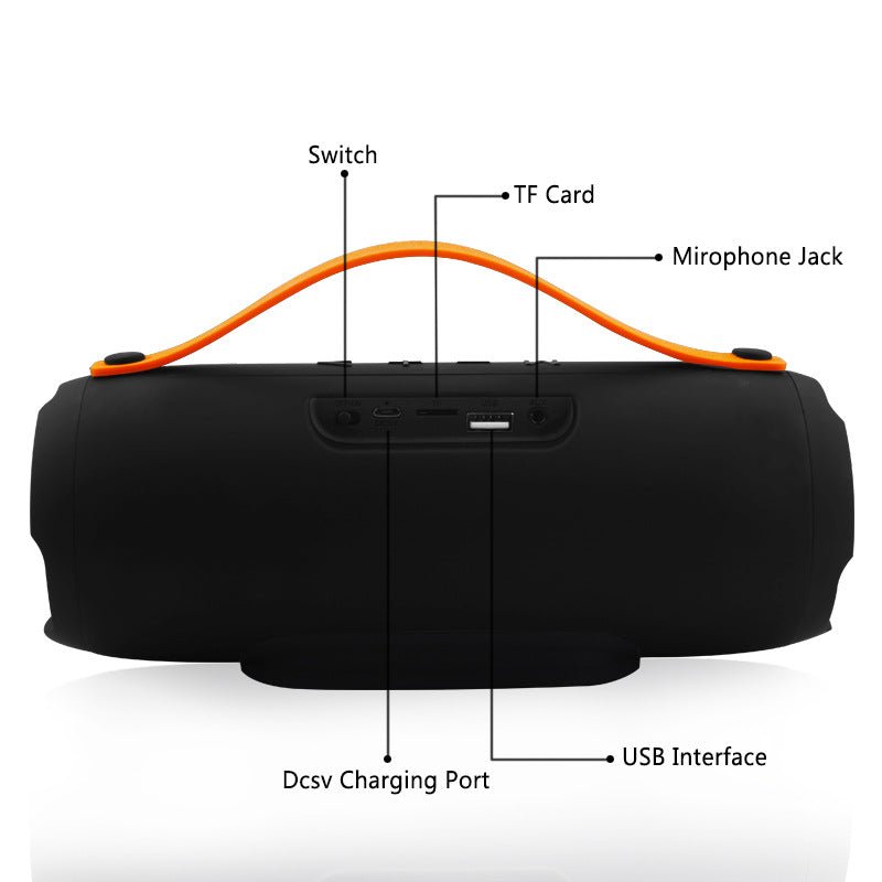 Exclusive E13 Portable Drum Card Bluetooth Speaker — Red — Alternate View 8