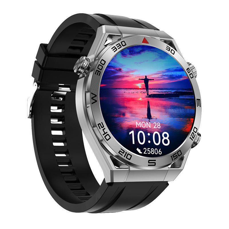 Exclusive ECG PPG Bluetooth Calling Compass GPS Wireless Charger Smart Watch — Vinyl — Side View