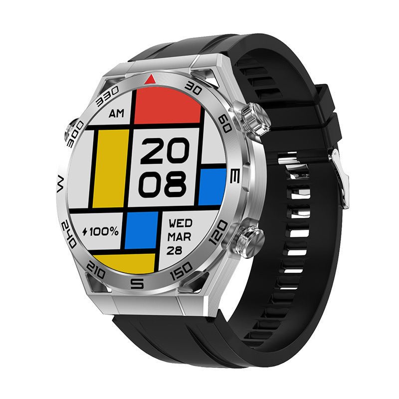 Exclusive ECG PPG Bluetooth Calling Compass GPS Wireless Charger Smart Watch — Vinyl — Top View