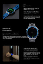 Exclusive ECG PPG Bluetooth Calling Compass GPS Wireless Charger Smart Watch — Vinyl — Alternate View 16