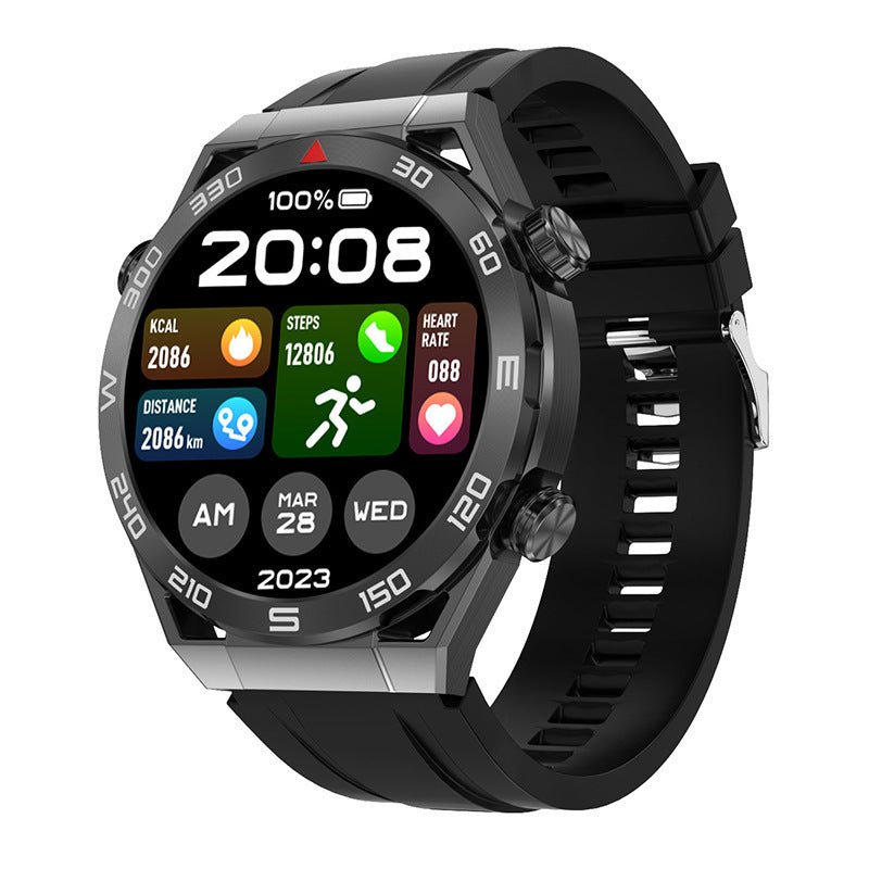 Exclusive ECG PPG Bluetooth Calling Compass GPS Wireless Charger Smart Watch — Vinyl — Back View