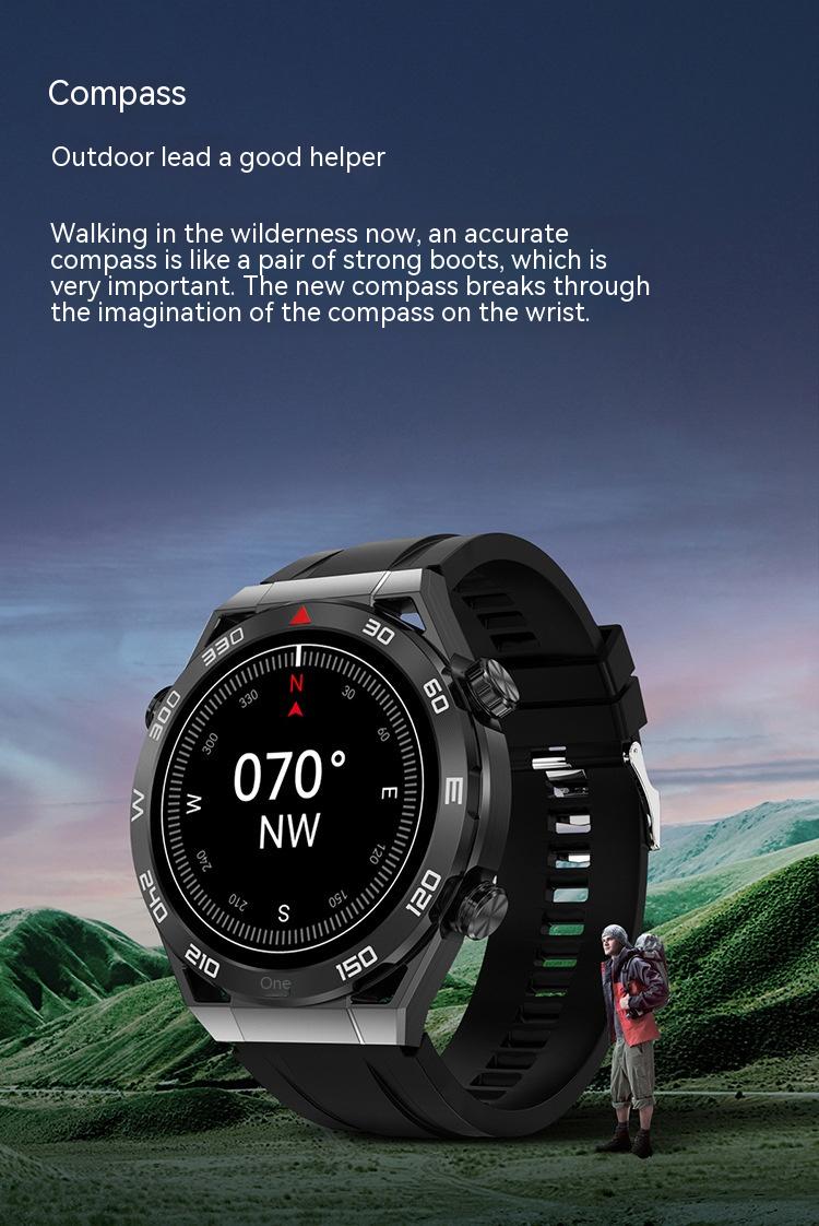 Exclusive ECG PPG Bluetooth Calling Compass GPS Wireless Charger Smart Watch — Vinyl — Alternate View 13