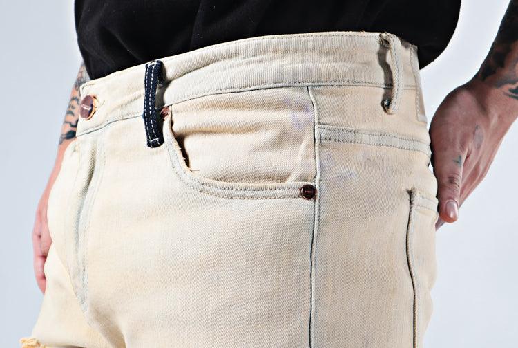 Exclusive Elastic Youth Heavy Duty Flare Jeans — Apricot color — Size 28 — Alternate View 7
