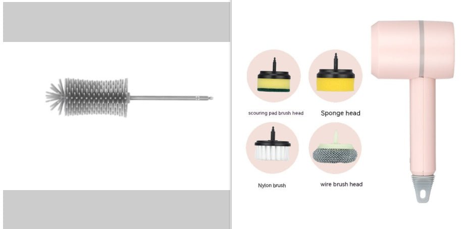 Exclusive Power Scrubber Tool for Cleaning — 1PC — Size Baijie cloth brush — Side View