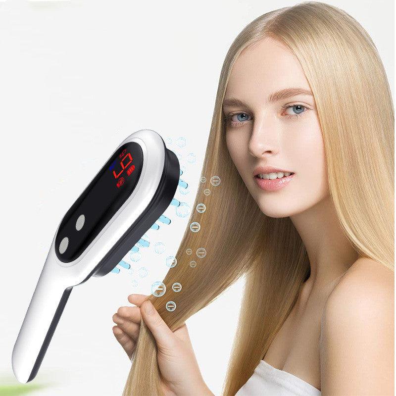 Exclusive Electric Massage Comb for Physiotherapy — White — Front View