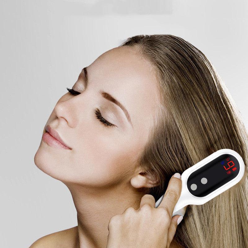 Exclusive Electric Massage Comb for Physiotherapy — White — Top View