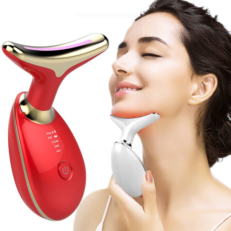 Exclusive Electric Microcurrent Wrinkle Remover | Smooth & Rejuvenate — Red — Lifestyle View