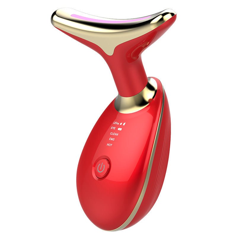 Exclusive Electric Microcurrent Wrinkle Remover | Smooth & Rejuvenate — Red — Top View