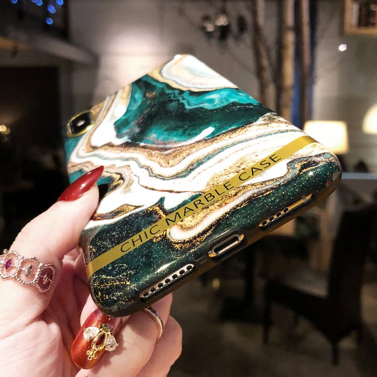 Exclusive Emerald Marble Phone Case — Green without lanyard — Size Iphone 6/6s plus — Alternate View 7