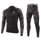 Exclusive ESDY Outdoor Sports Long-sleeve Suit — CP Black — Size S — Detail View