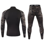 Exclusive ESDY Outdoor Sports Long-sleeve Suit — CP Black — Size S — Side View