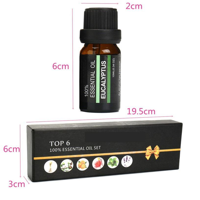 Exclusive Essential oil massage aromatherapy — 6 piece set — Back View