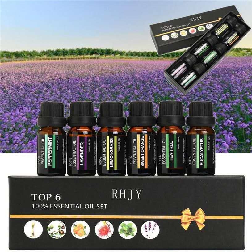 Exclusive Essential oil massage aromatherapy — 6 piece set — Detail View