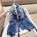 Exclusive Ethnic Style Paisley Cashew Print Scarf — Paisley Cashew Nuts — Alternate View 7