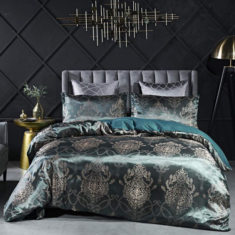 Exclusive European Satin Jacquard Bedding Set — Golden Camel — Size 150x200cm two piece suit — Alternate View 8