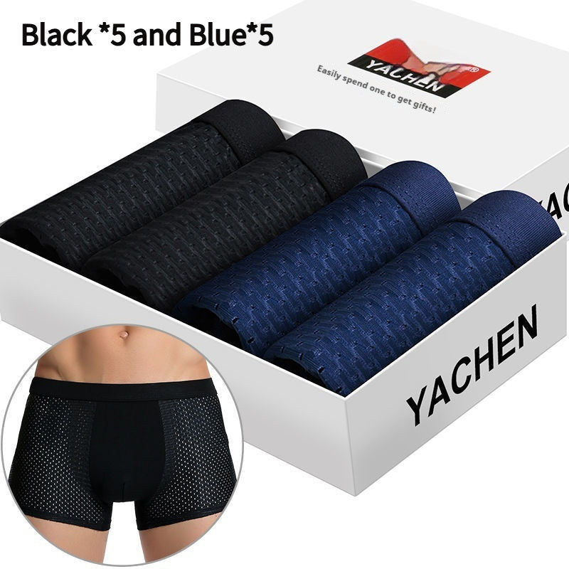 Exclusive Men's Silky Modal Boxer Briefs ? 4-Pack Wide Waistband Underwear ? Color D ? Size XXL ? Alternate View 11
