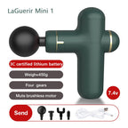 Exclusive Fascia Gun Pocket Massager | Compact Muscle Relief — Pink — Size 7.4V — Top View
