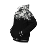Exclusive Fashion Casual Digital Printing Hooded Sweater — Black — Size 2XL — Back View