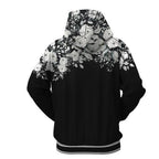Exclusive Fashion Casual Digital Printing Hooded Sweater — Black — Size 2XL — Side View