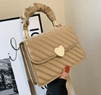 Exclusive Fashion Chain Shoulder Bags with Love Metal Design — Black — Alternate View 18