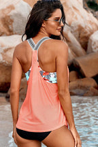 Exclusive Fashion Loose Split Swimsuit Women — Light Blue — Size 2XL — Side View