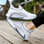 Exclusive Casual Lightweight Running Sports Shoes — Black White — Size Size39 — Lifestyle View