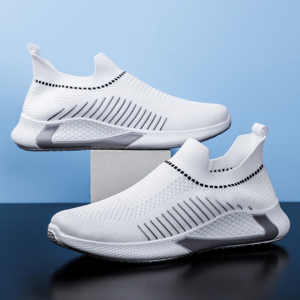 Exclusive Casual Lightweight Running Sports Shoes — Black White — Size Size39 — Alternate View 7