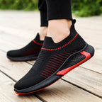 Exclusive Casual Lightweight Running Sports Shoes — Black White — Size Size39 — Side View