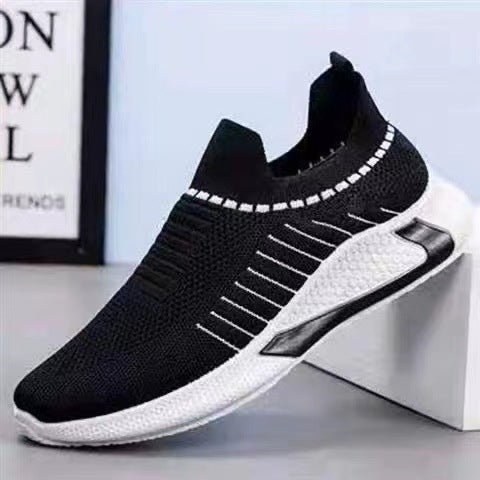 Exclusive Casual Lightweight Running Sports Shoes — Black White — Size Size39 — Alternate View 9