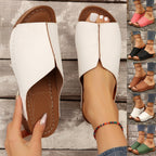 Exclusive Fashion Solid Wedge Sandals — White — Size Size36 — Front View