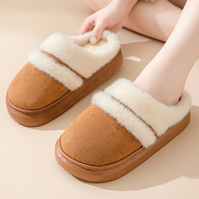 Exclusive Fashion Warm Cotton Slippers For Women — Beige — Size 36to37 — Alternate View 11