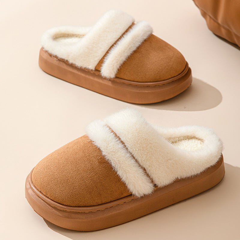 Exclusive Fashion Warm Cotton Slippers For Women — Beige — Size 36to37 — Alternate View 9